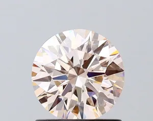 0.95ct ROUND Fancy Pink VS1 Coloured Lab diamond