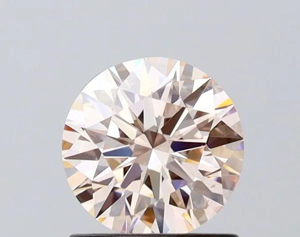 0.95ct ROUND Fancy Pink VS1 Coloured Lab diamond