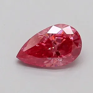 0.55ct PEAR Fancy Vivid Pink VS1 Coloured Lab diamond