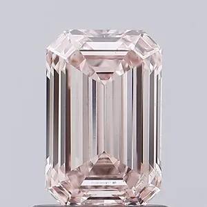 1.01ct EMERALD Fancy Brownish Pink VS2 Coloured Lab diamond