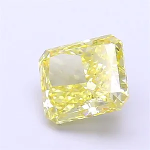 1.42ct RADIANT Fancy Intense Yellow VVS2 Coloured Lab diamond