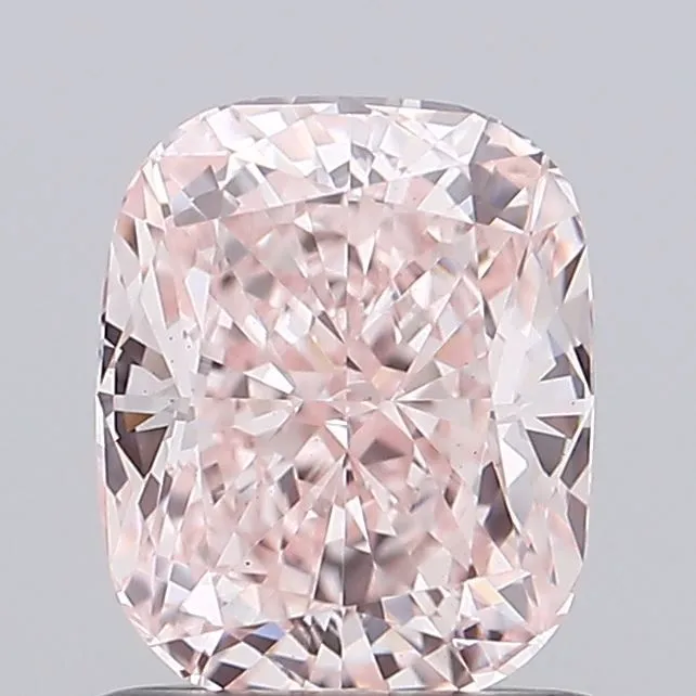 1.04ct CUSHION Fancy Pink VS1 Coloured Lab diamond