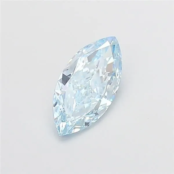 1.21ct MARQUISE Fancy Vivid Blue VVS2 Coloured Lab diamond