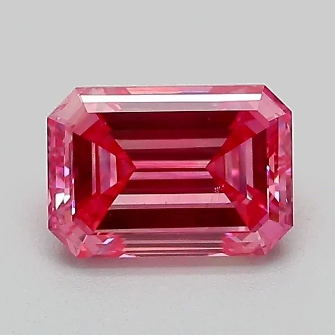1.03ct EMERALD Fancy Vivid Pink VS1 Coloured Lab diamond