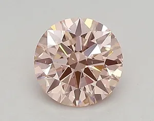 0.39ct ROUND Fancy Vivid Pink VVS2 Coloured Lab diamond