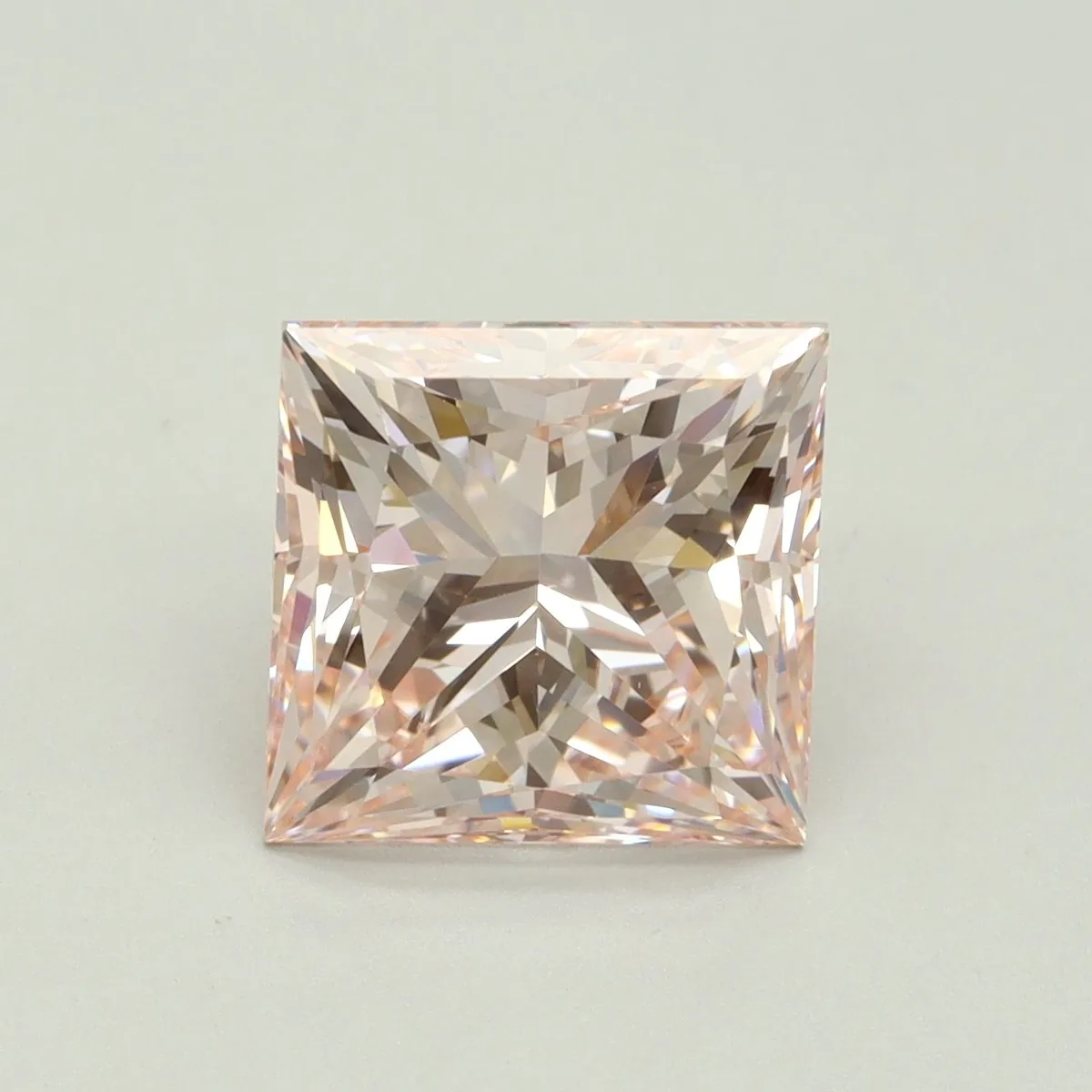 4.51ct PRINCESS Fancy Intense Pink VVS2 Coloured Lab diamond