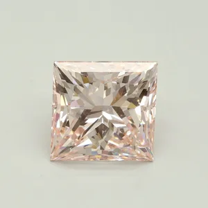 4.51ct PRINCESS Fancy Intense Pink VVS2 Coloured Lab diamond