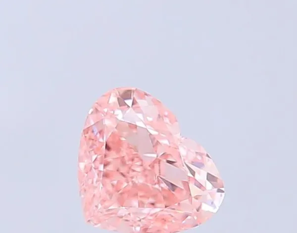 1.04ct HEART Fancy Vivid Pink VS1 Coloured Lab diamond