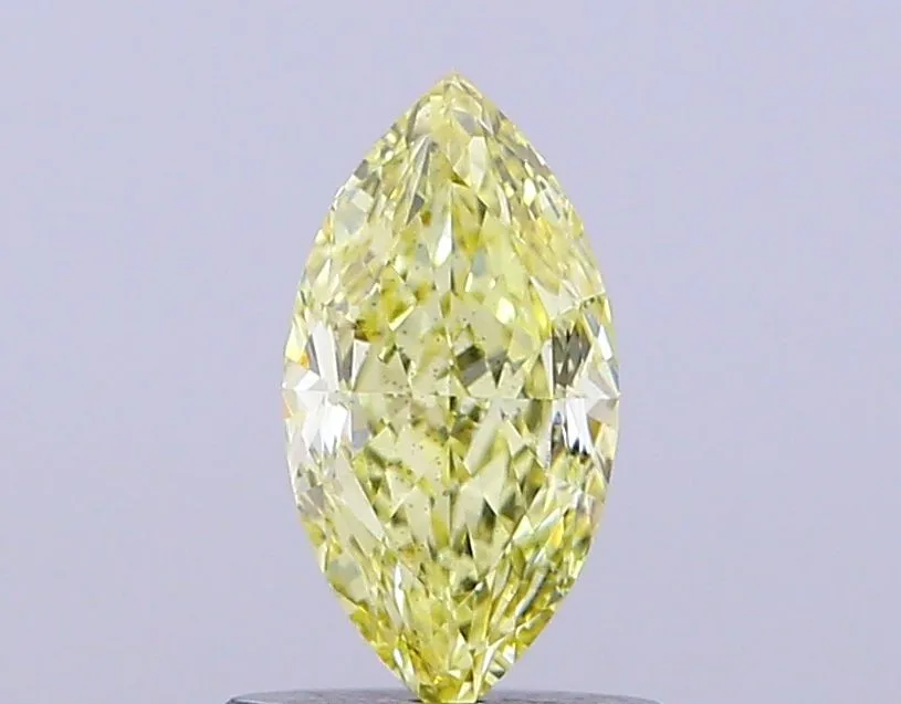 1.00ct MARQUISE Fancy Intense Yellow VS2 Coloured Lab diamond