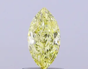 1ct MARQUISE Fancy Intense Yellow VS2 Coloured Lab diamond