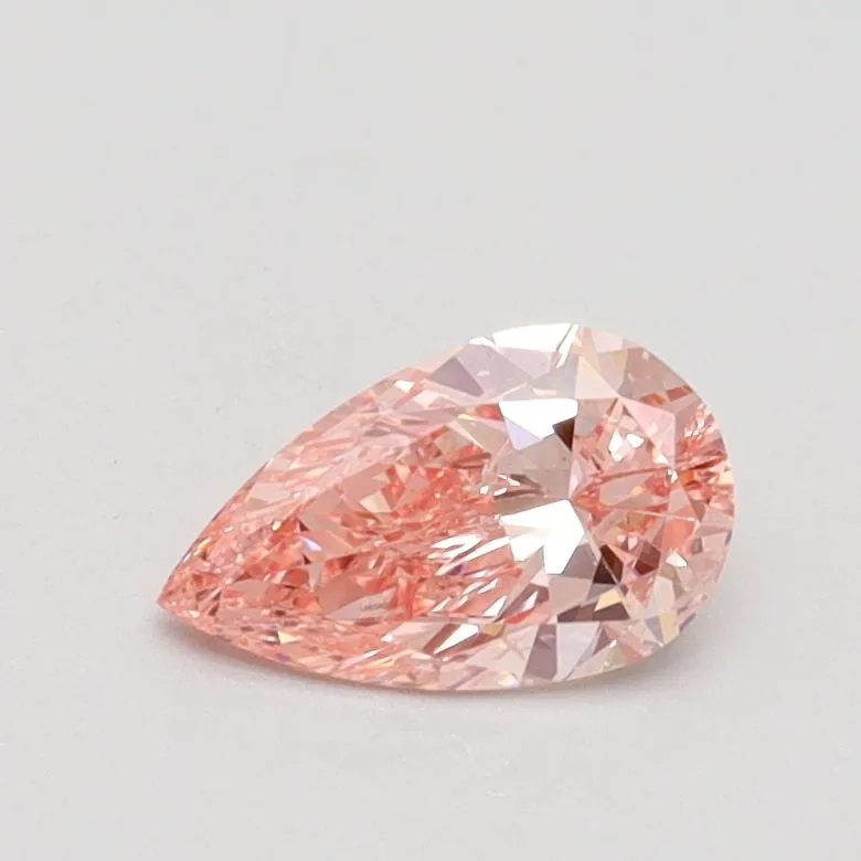 0.50ct PEAR Fancy Intense Pink SI2 Coloured Lab diamond