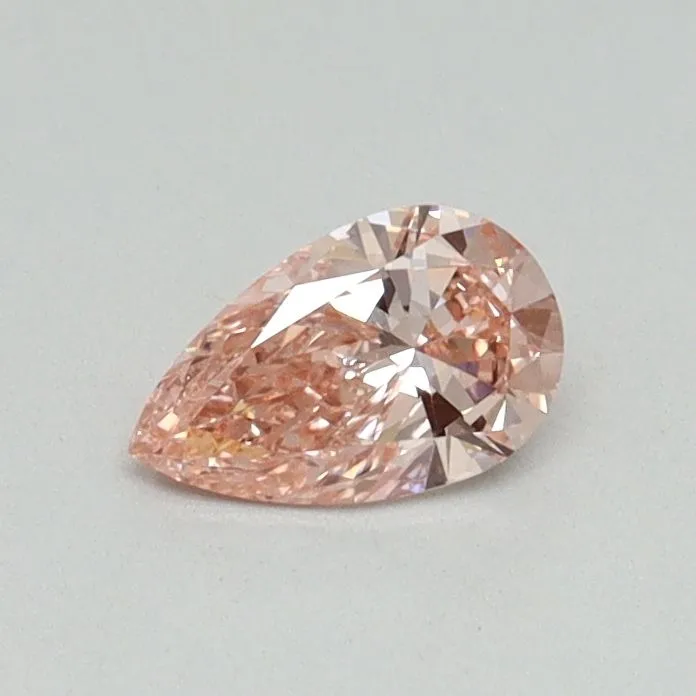 0.30ct PEAR Fancy Intense Pink VS2 Coloured Lab diamond