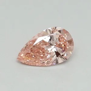0.3ct PEAR Fancy Intense Pink VS2 Coloured Lab diamond
