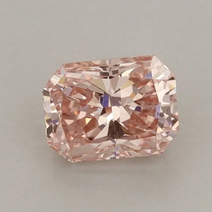 0.99ct RADIANT Fancy Vivid Pink VS1 Coloured Lab diamond