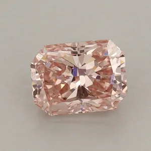 0.99ct RADIANT Fancy Vivid Pink VS1 Coloured Lab diamond