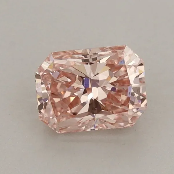 0.99ct RADIANT Fancy Vivid Pink VS1 Coloured Lab diamond
