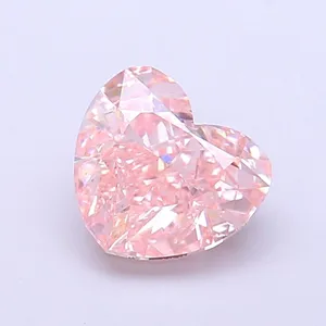 1.85ct HEART Fancy Intense Pink VS1 Coloured Lab diamond