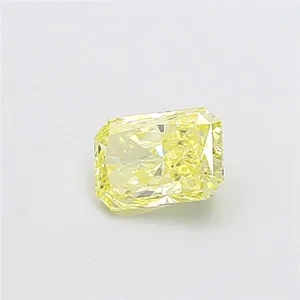 1ct RADIANT Fancy Intense Yellow VS2 Coloured Lab diamond