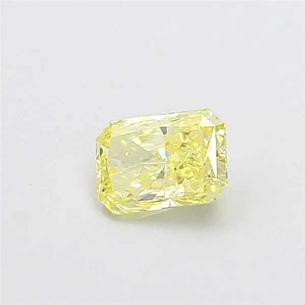1ct RADIANT Fancy Intense Yellow VS2 Coloured Lab diamond