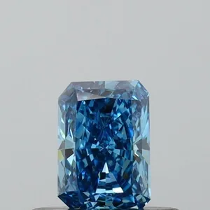 0.3ct RADIANT Fancy Vivid Blue VS2 Coloured Lab diamond