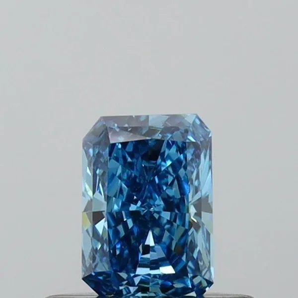 0.3ct RADIANT Fancy Vivid Blue VS2 Coloured Lab diamond