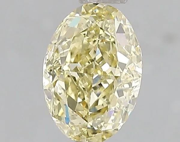 1.07ct OVAL Fancy Yellow VS2 Coloured Lab diamond