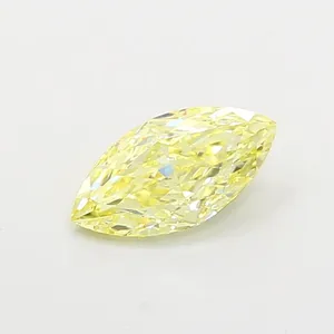 1.01ct MARQUISE Fancy Yellow VVS2 Coloured Lab diamond