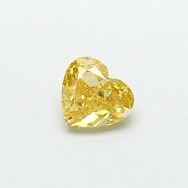 1.01ct HEART Fancy Intense Yellow VS2 Coloured Lab diamond