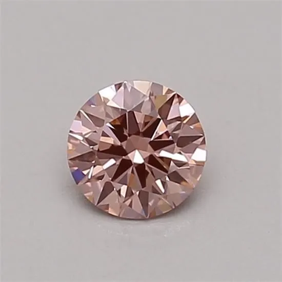 0.3ct ROUND Fancy Intense Pink VS1 Coloured Lab diamond
