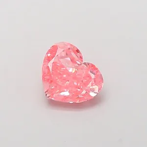 1.02ct HEART Fancy Vivid Pink VS1 Coloured Lab diamond