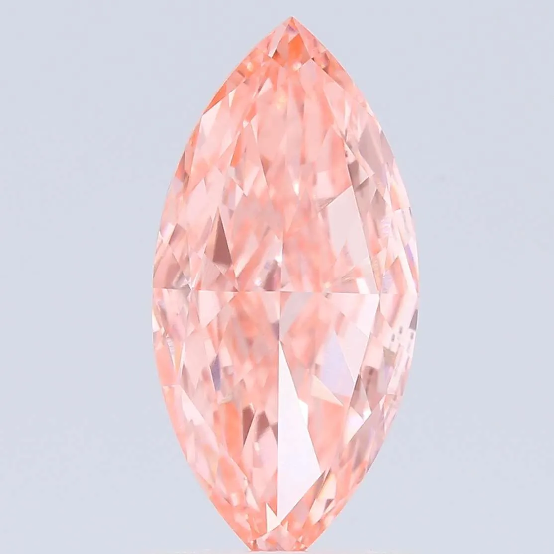 1.52ct MARQUISE Fancy Vivid Pink VVS2 Coloured Lab diamond