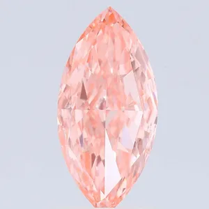 1.52ct MARQUISE Fancy Vivid Pink VVS2 Coloured Lab diamond
