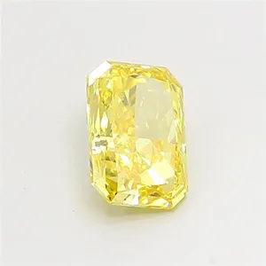 1.2ct RADIANT Fancy Vivid Yellow VS2 Coloured Lab diamond