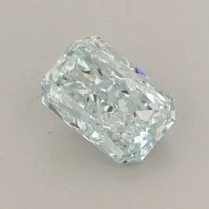 0.66ct RADIANT Fancy Intense Green Blue VVS2 Coloured Lab diamond