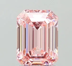 1.93ct EMERALD Fancy Intense Pink VS1 Coloured Lab diamond