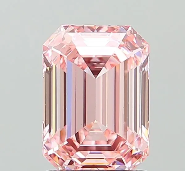 1.93ct EMERALD Fancy Intense Pink VS1 Coloured Lab diamond