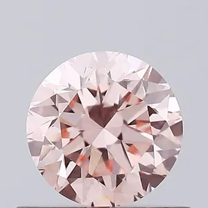 0.44ct ROUND Fancy Intense Pink VS1 Coloured Lab diamond