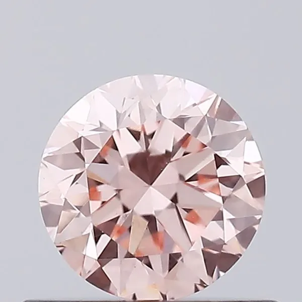 0.44ct ROUND Fancy Intense Pink VS1 Coloured Lab diamond