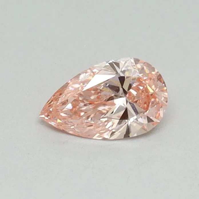 0.31ct PEAR Fancy Vivid Pink SI1 Coloured Lab diamond