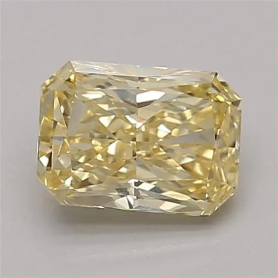 0.92ct RADIANT Fancy Intense Yellow VVS2 Coloured Lab diamond