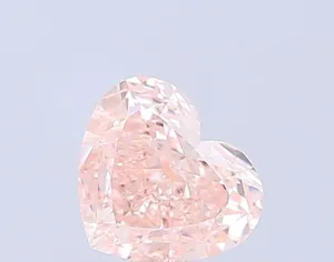 1.01ct HEART Fancy Light Brown Pink VVS2 Coloured Lab diamond