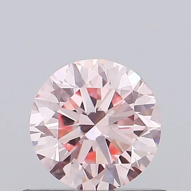 0.46ct ROUND Fancy Vivid Pink VS1 Coloured Lab diamond