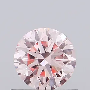0.46ct ROUND Fancy Vivid Pink VS1 Coloured Lab diamond
