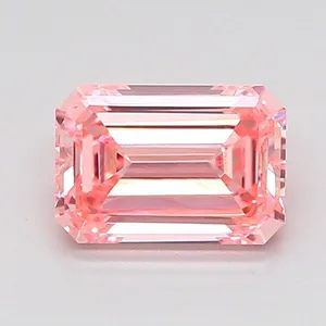 1.15ct EMERALD Fancy Intense Pink VVS2 Coloured Lab diamond