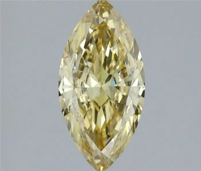 1.48ct MARQUISE Fancy Yellow VVS2 Coloured Lab diamond