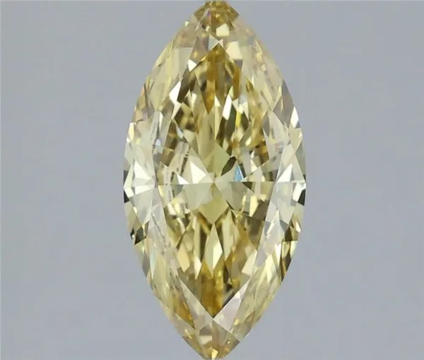 1.48ct MARQUISE Fancy Yellow VVS2 Coloured Lab diamond