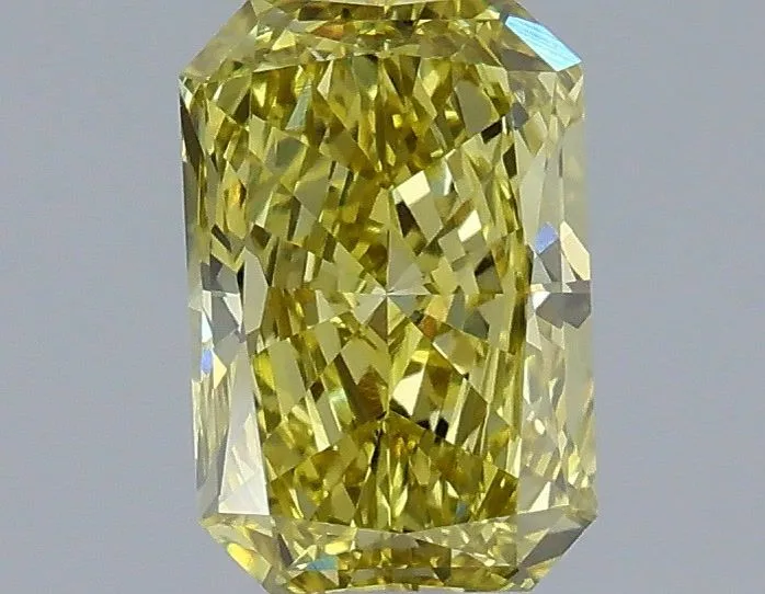 1.17ct RADIANT Fancy Intense Yellow VVS1 Coloured Lab diamond