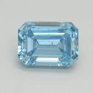 1ct EMERALD Fancy Intense Blue SI1 Coloured Lab diamond