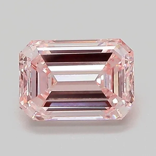 1.11ct EMERALD Fancy Intense Pink VS1 Coloured Lab diamond