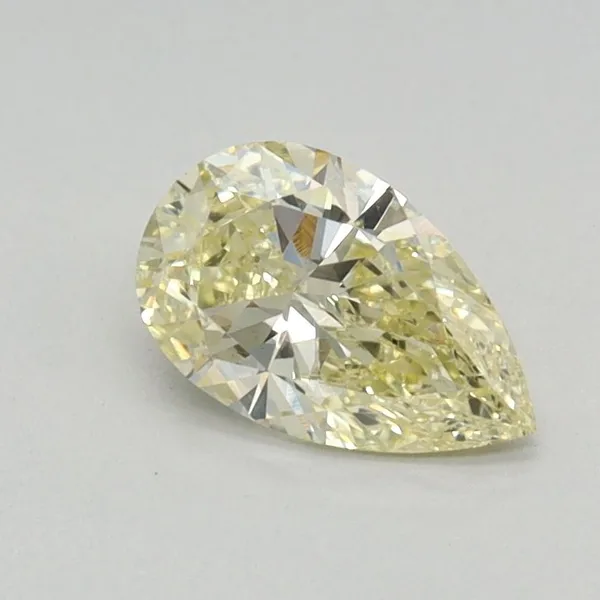 0.47ct PEAR Fancy Yellow VS1 Coloured Lab diamond